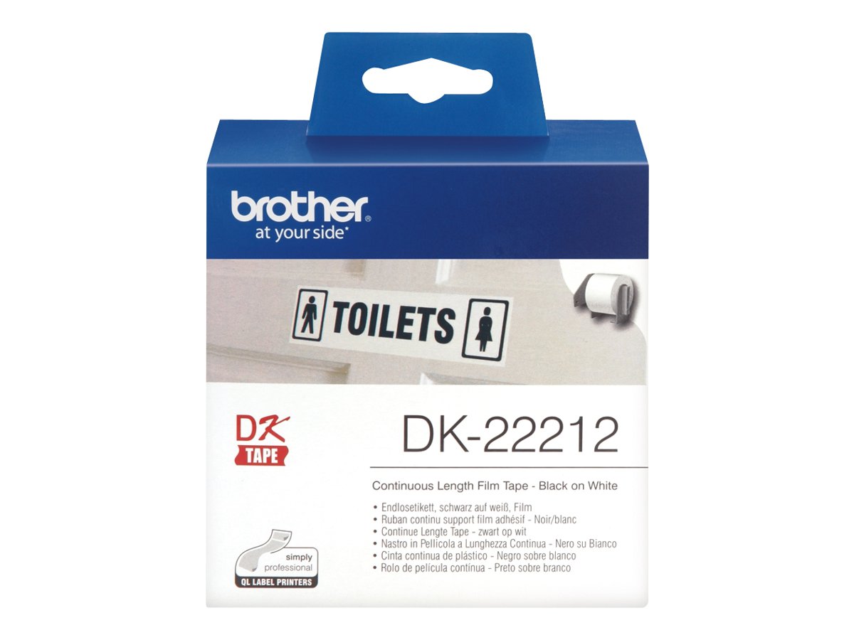 Brother DK-22212 Endlos-Etikettenrolle 62 mm x 15,2 m Weiß