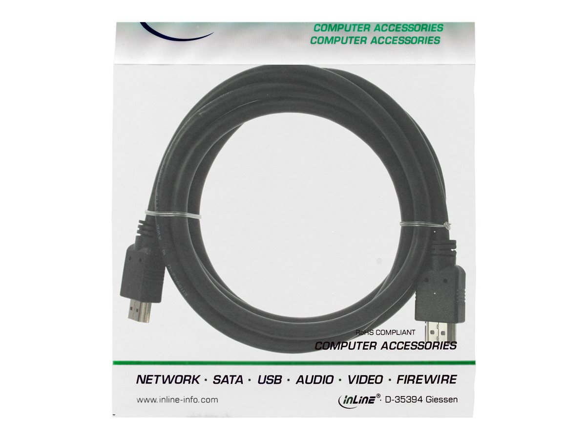 InLine High Speed HDMI-Kabel Stecker/Stecker 5 m Schwarz