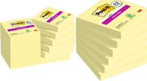 8 + 4 GRATIS: Post-it Super Sticky Notes Haftnotizen extrastark gelb 8 Blöcke + GRATIS 4 Blöcke (7100259816)