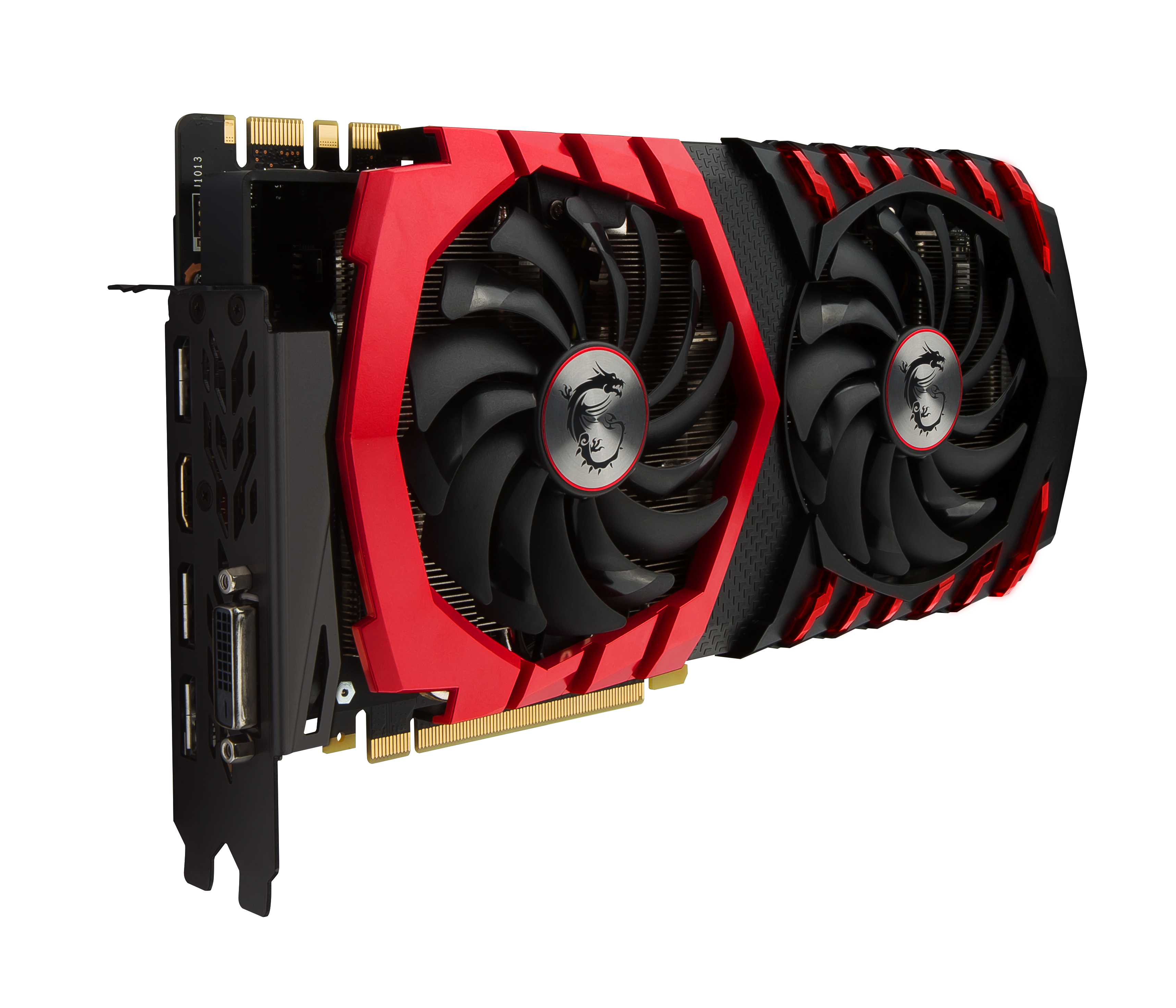 MSI GeForce GTX 1080 GAMING X 8 GB GDDR5X Grafikkarte Schwarz, Rot