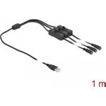 Delock Stromkabel USB (M) bis Gleichstromstecker 5,5 x 2,1 mm (W) (86798)