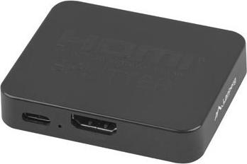 Lanberg HDMI Splitter 1x2 2xHDMI 4K+ USB-C Anschluss sw - Digital/Daten (SPV-HDMI-1002)