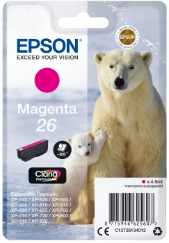 Epson Ink/26 Polar Bear 4.5ml MG SEC (C13T26134022)