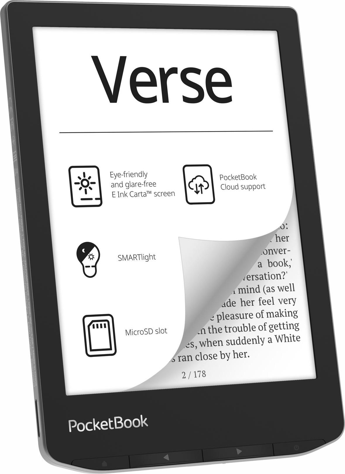 PocketBook Verse eBook-Reader 6" E Ink Carta 8 GB Wi-Fi USB-C Hellblau