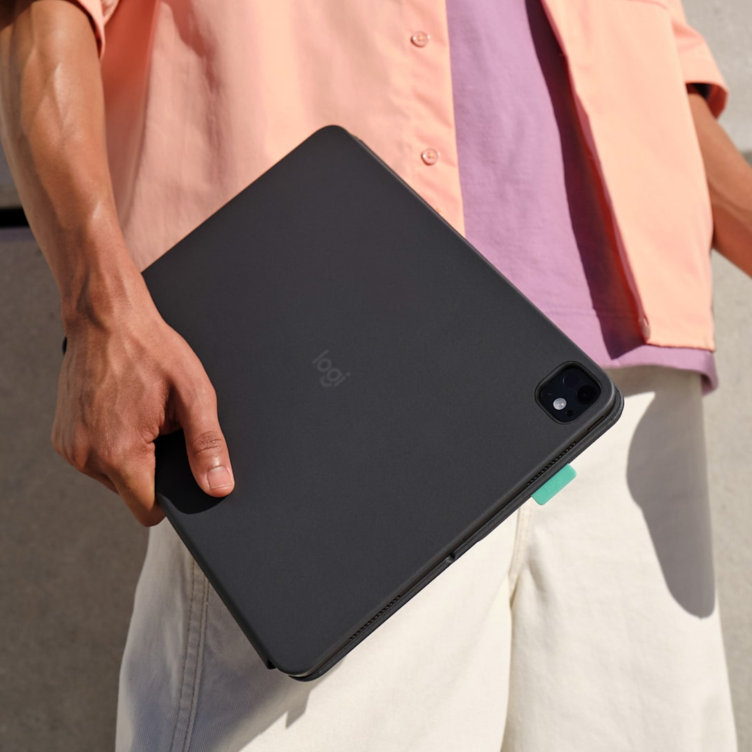 Logitech Flip Folio Tastatur und Foliohülle Graphite