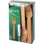 PAPSTAR Bambus-Gabeln "pure", Länge: 165 mm, 50er aus nachwachsenden Rohstoffen, rein mechanischer - 1 Stück (88030)