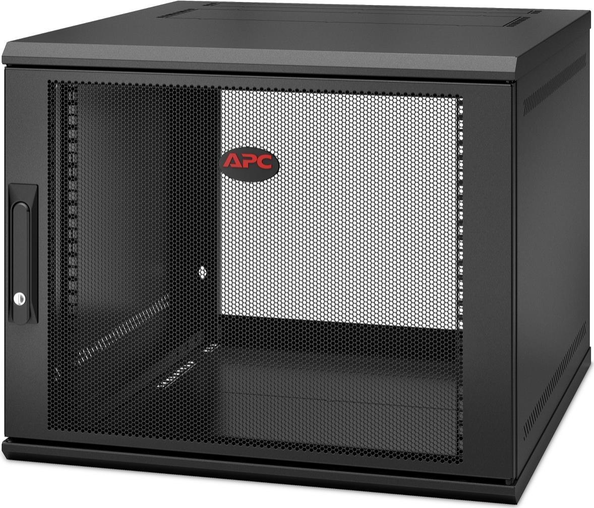 APC NetShelter WX 9U Single Hinged Wall-mount Enclosure 600mm Deep Wandmontiertes Regal Schwarz (AR109SH6)