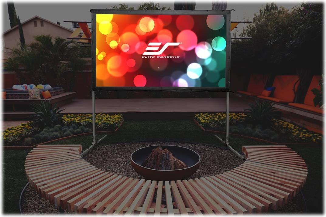 Elite Screens Yard Master 2 Dual 135" Projektionsleinwand 16:9 Dual Vision Schwarz-Weiß