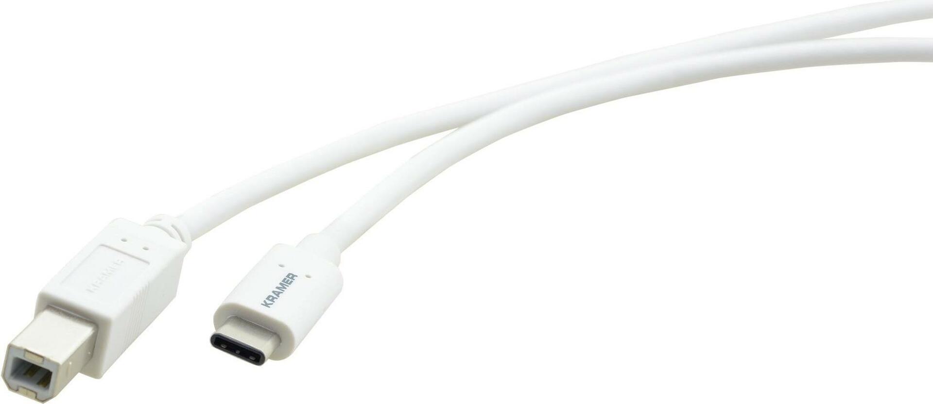 Kramer Electronics C-USB/CB-6 USB Kabel 1,8 m USB C USB B Männlich Weiß (96-02357106)