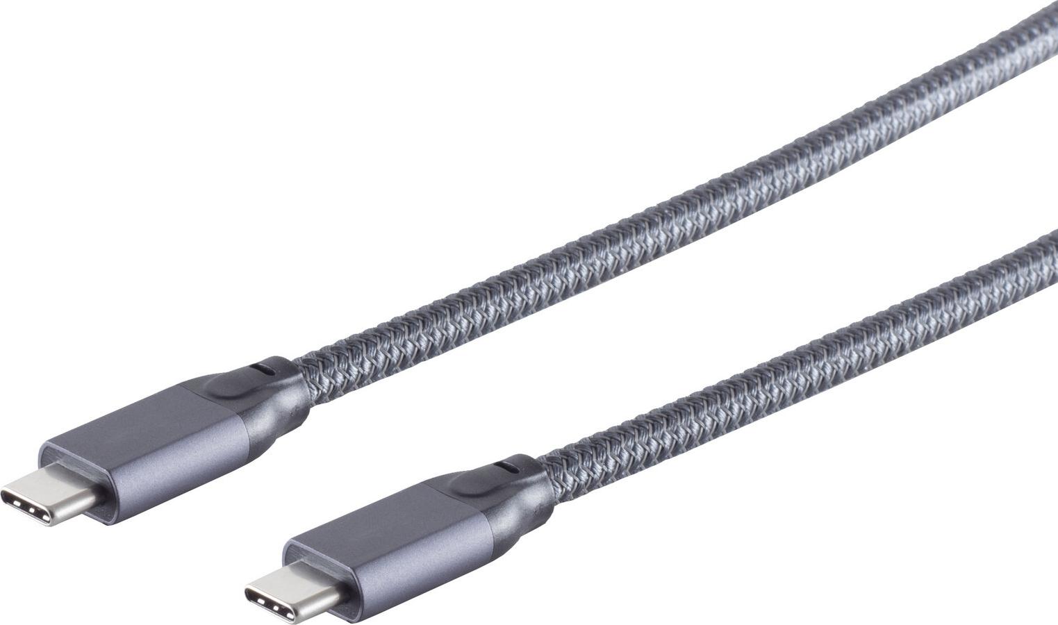 S/CONN maximum connectivity USB Kabel 3.2 USB Typ C Stecker auf USB Typ C Stecker, Gen 2, 4m (13-47400)