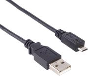 PREMIUMCORD USB 2.0 A-Micro B Verbindungskabel 0,2m (schwarz) (ku2m02f)