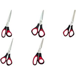 WEDO Universal-Papierschere, spitz, Länge: 255 mm Farbe: schwarz-rot, aus poliertem rostfreiem Edelstahl (976 10)