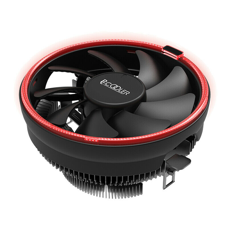 PCCOOLER E126M Top-Blow CPU-Kühler 12 cm Schwarz/Rot
