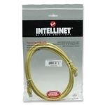 Intellinet Network Patch Cable, Cat6, 2m, Yellow, CCA, U/UTP, PVC, RJ45, Gold Plated Contacts, Snagless, Booted, Lifetime Warranty, Polybag (342360)