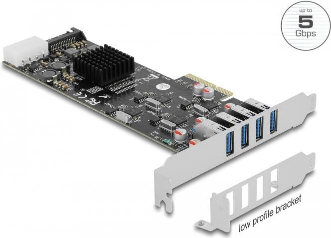 DeLOCK USB-Adapter PCIe 2,0 x4 Low-Profile (89008)