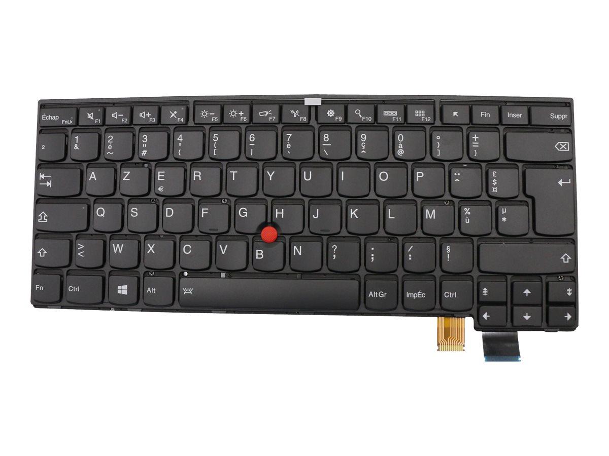 Lenovo Chicony 01YR099 Notebook-Ersatztastatur mit Trackpoint AZERTY Französisch Schwarz