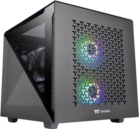 Thermaltake Divider 200 TG Air Micro-Case micro ATX Schwarz