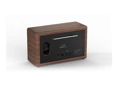 Pure Acoustics Classic H6 DAB+/FM Internet-Radio 30W Braun/Walnuss