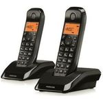 Motorola S12 Duo DECT-Telefon Anrufer-Identifikation Schwarz (C69000D48O2AES/S)