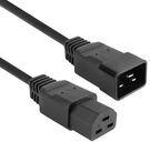 ACT Powercord C20 - C21 IEC60320 black 3 m (AK5345)
