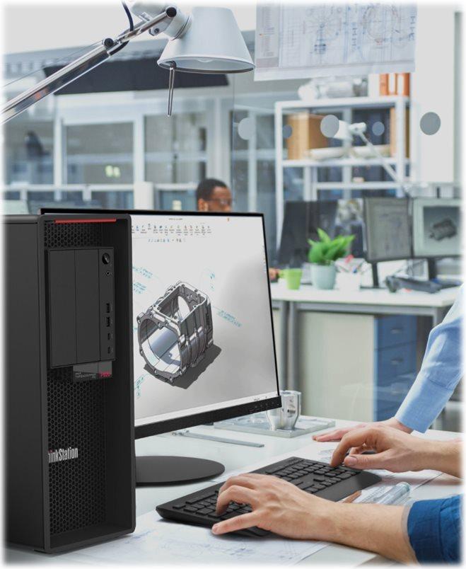 Lenovo ThinkStation P620 AMD Ryzen Threadripper PRO 5955WX 32 GB RAM 512 GB SSD NVIDIA RTX 2000 Ada Schwarz