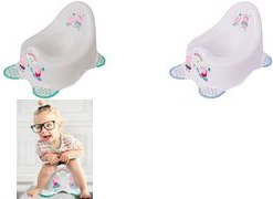 keeeper kids Babytopf adam "Peppa Pig", nordic-white mit Aufdruck, mit gummeirten Füßen, aus PP - 1 Stück (1867051919400)