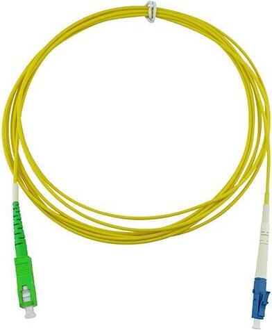 BlueOptics Simplex LWL Patchkabel, LC-UPC/SC-APC, 50 Meter, Singlemode E9/125Âµm, G.657.A1, OS2, Eingangsdämpfung: unter 0.2dB, Markenfaser, LSZH gelb, 2.0mm Tube, Keramik Ferrule, inkl. Messprotokoll (SFP2122BU50MS)