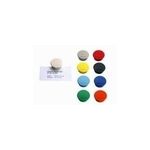 magnetoplan Discofix Rundmagnet "color", weiß mit Vollkern-Ferrit Ausstattung, Haftkraft: ca. 2,2 kg (1662000)