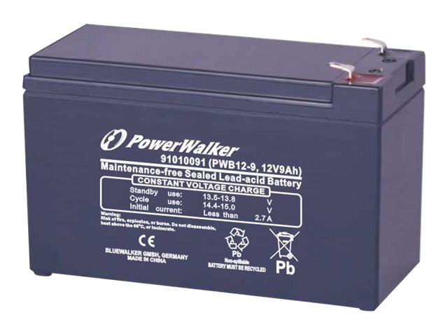 Powerwalker PowerWalker PWB12 Series PWB12-9 12 V 9 Ah Schwarz