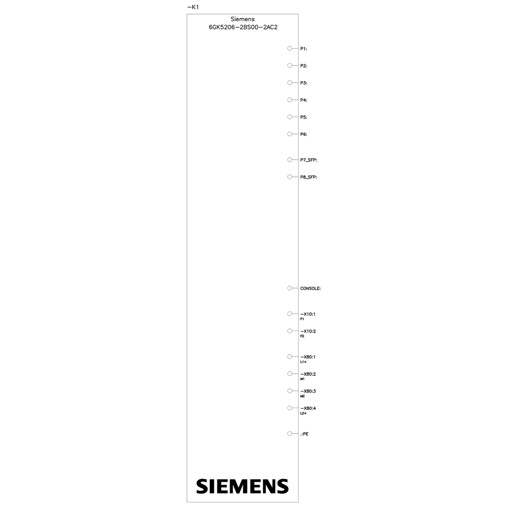 Siemens SCALANCE XC206-2 Managed Switch 6 Ports RJ-45