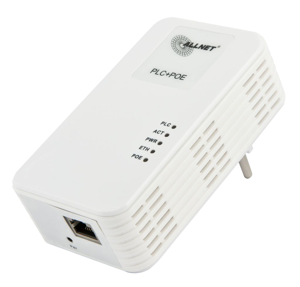 ALLNET Schweiz Powerline 1200Mbit Bridge RJ45 HomePlugV2 "SmartLink" mit PoE AT ALL1681203 (ALL1681203-CH)