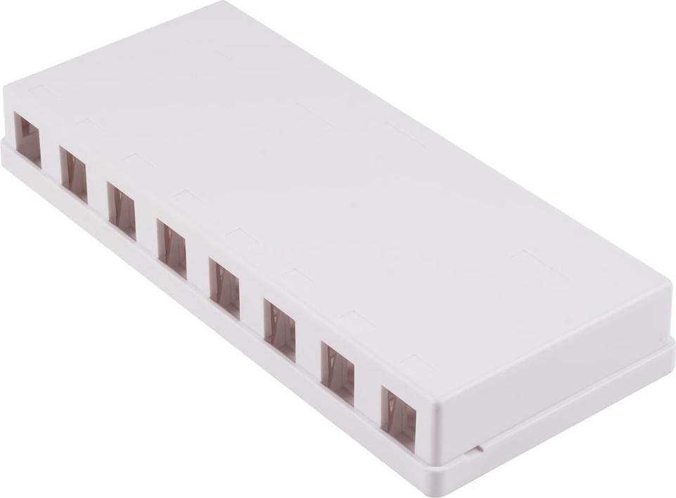shiverpeaks ®--Keystone Anschlussbox, 8-fach, weiß (BS08-10119)