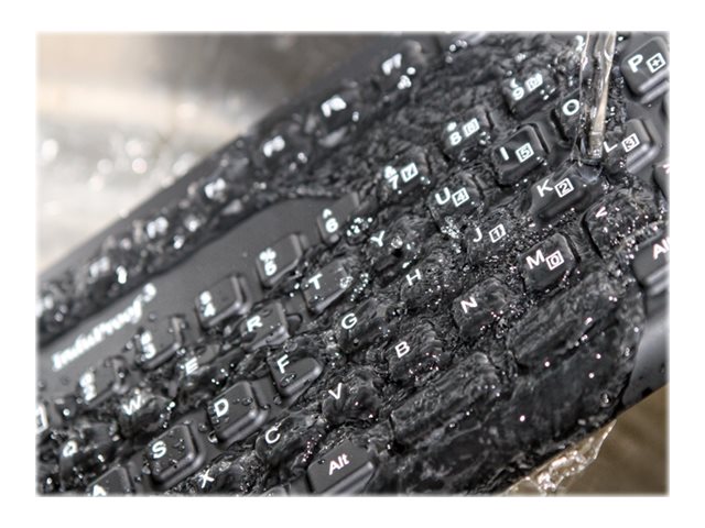 InduKey InduProof 3 TKG-086-MB-IP68-BLACK Tastatur USB Mechanisch Schwarz