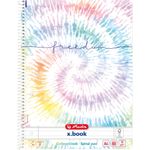 Herlitz New Batik Freedom Notizbuch A4 80 Blätter Mehrfarbig (50044115)