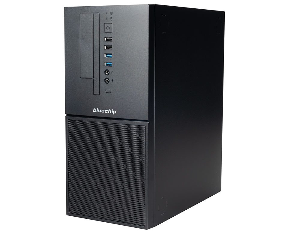 bluechip BUSINESSline T3600 *KI ready* Intel® Core™ Ultra 5 Prozessor 225 / bis zu 4.90 GHz, Windows 11 Pro, Intel® H810, 16 GB DDR5, 500 GB NVMe SSD, Gigabit Ethernet, Intel® Grafik, DVD±RW (556557)