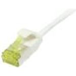 Patchkabel RJ45, CAT6A 500Mhz, 2m, weiss, U/FTP, slimline rund d=3,8mm, TPE/LSZH(Superflex), AWG32, mitCat.7 Rohkabel, Synergy 21 (S217325V3)