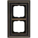 Busch Jaeger Rahmen 2-fach ms/antik Dekor anth 1722-843 (1754-0-4669)