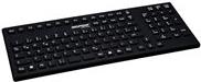 GETT InduProof Smart Classic Schwarz USB Silikon IP68 Tastatur desinfizierbar wasserdicht schwarz 106 Tasten (DE) (KG24206)