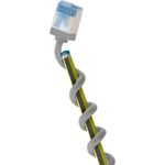 Goobay Ultraflexibles CAT 6A Patchkabel slim U/FTP grau - extrakurze Stecker reiner (74308)