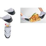 metaltex Ofenhandschuhe antislip, 2er Set, grau/schwarz kurz, Material: Baumwolle, Silikon, Polyester, - 1 Stück (239532109)