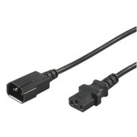 Wentronic Netzkabel IEC/Stecker - IEC/Buchse 1,5 m schwarz (68602)