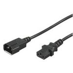 Wentronic Netzkabel IEC/Stecker - IEC/Buchse 1,5 m schwarz (68602)