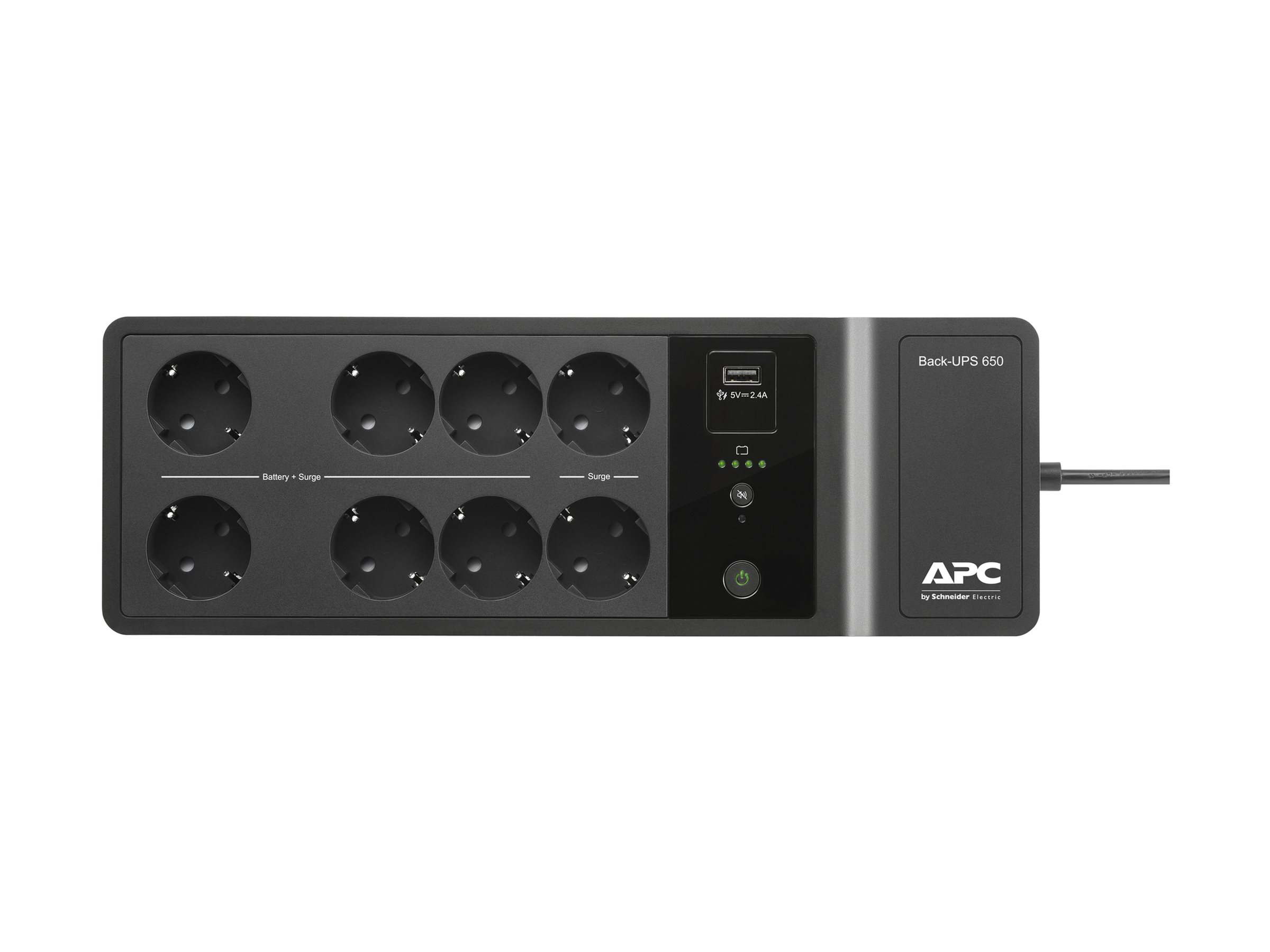 APC Back-UPS BE650G2-GR - USV - 650 VA 400 W - Schwarz