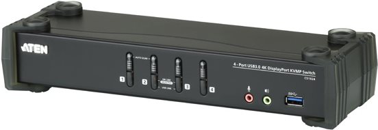ATEN CS1924 4-Port USB 3.0 4K DisplayPort KVM Switch (CS1924)