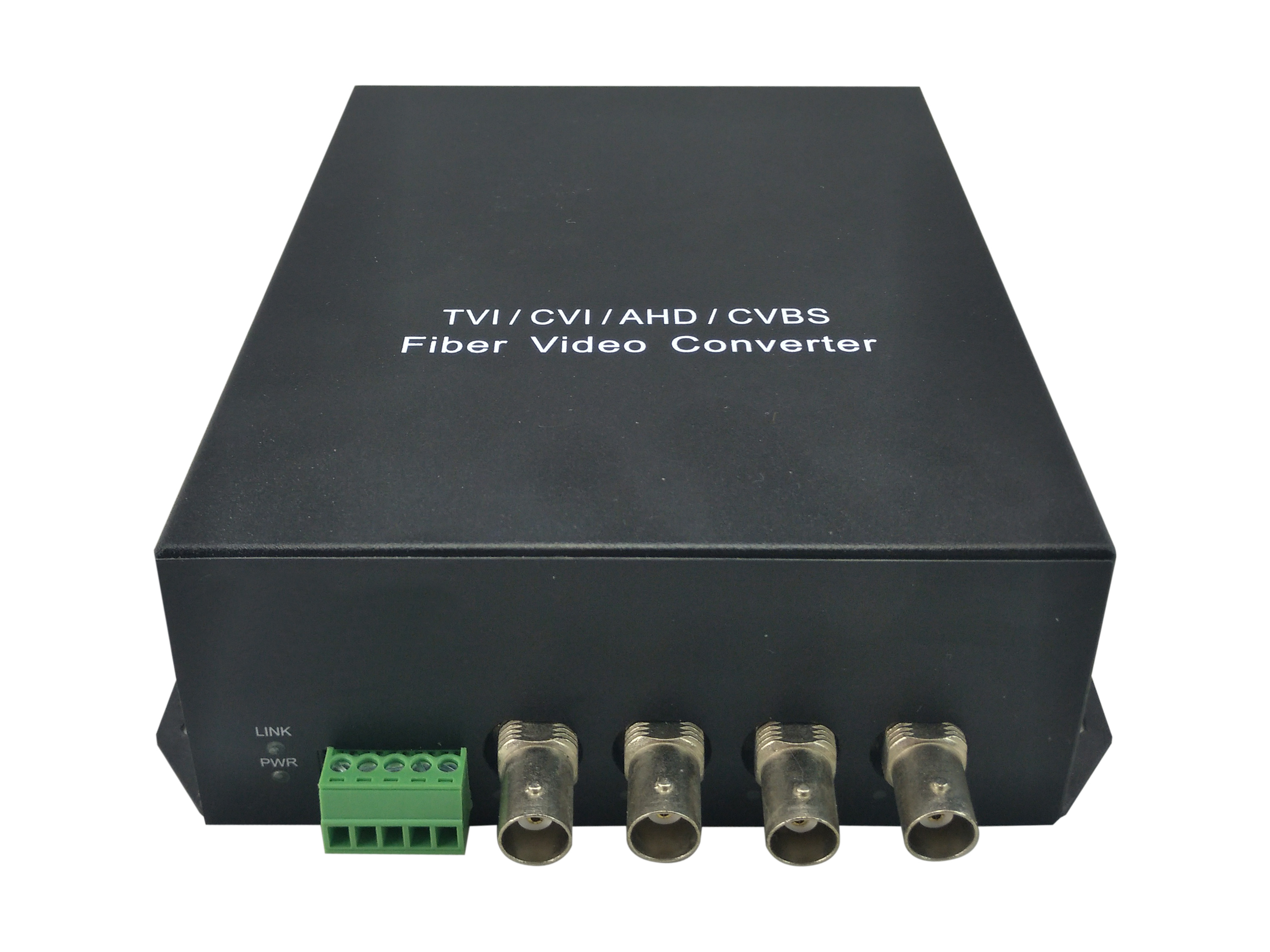 LevelOne AVF-1401 Video Extender 4-Kanal BNC Glasfaser 20 km Schwarz