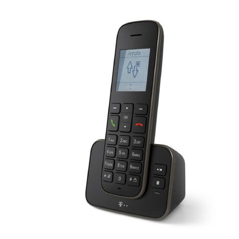 Deutsche Telekom Sinus PA 207 plus 1 DECT-Telefon mit Anrufbeantworter und zusätzlichem Mobilteil Schwarz