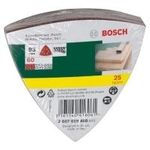 Bosch Accessories 2607019488 Deltaschleifpapier mit Klett, gelocht Körnung 60 Eckmaß 93 mm 25 St.