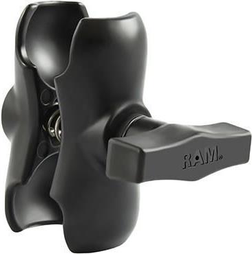 RAM RAM-201U-B Tragarm Doppelsockel C-Kugel Aluminium 90,4 mm Schwarz