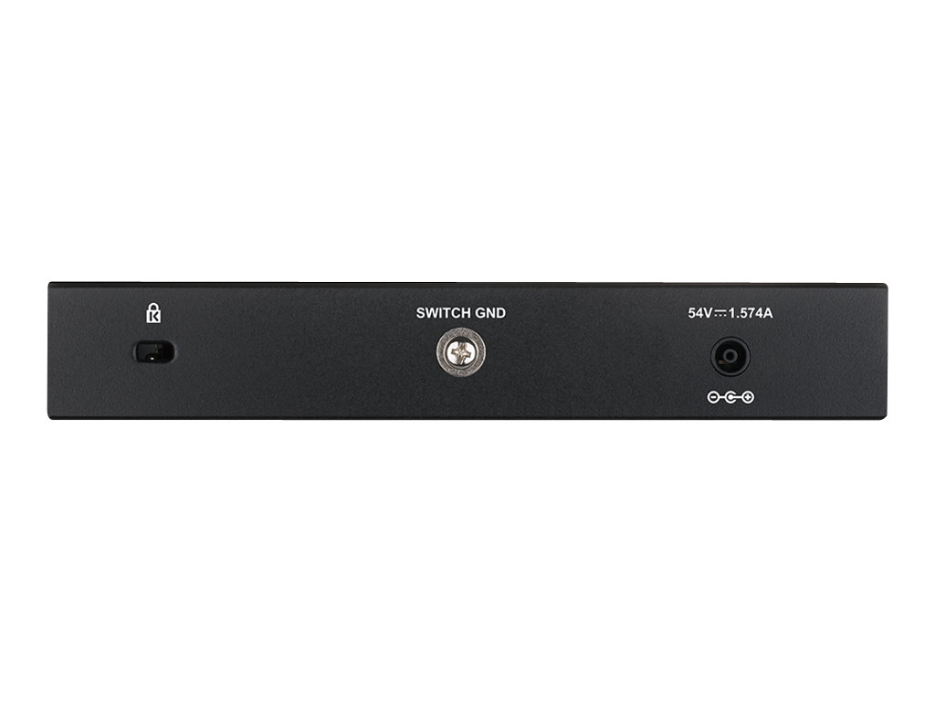 D-Link EasySmart Switch DGS-1100-08P 8-Port Managed Gigabit PoE Switch Schwarz