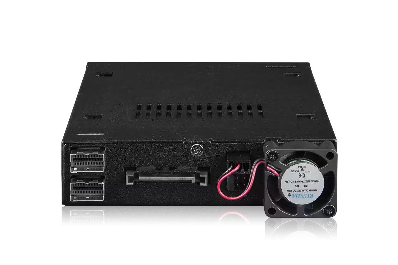 ICY BOX ToughArmor MB092VK-B Einbaurahmen 2x 2.5" U.2/U.3 NVMe Schwarz